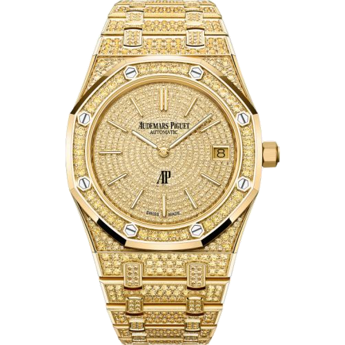 オーデマ ピゲ Royal Oak Extra-Thin Yellow Gold - Sapphire / Sapphire