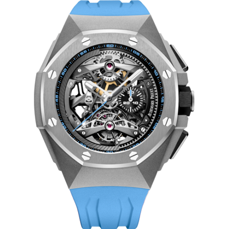 オーデマ ピゲ Royal Oak Concept Tourbillon Chronograph Openworked Selfwinding Titanium / Blue