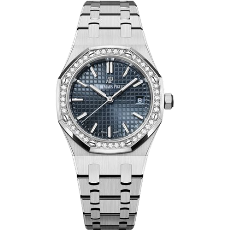 オーデマ ピゲ Royal Oak Selfwinding 34 Stainless Steel / Diamond / Blue / Bracelet