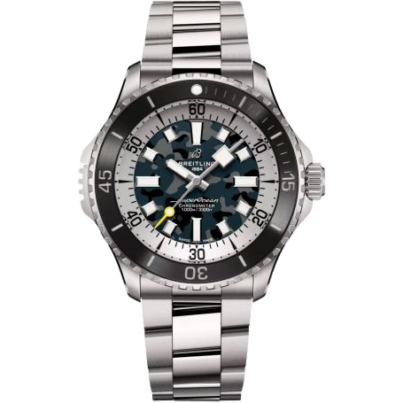 ブライトリング SuperOcean Automatic 46 Super Diver Titanium / Camouflage / Bracelet