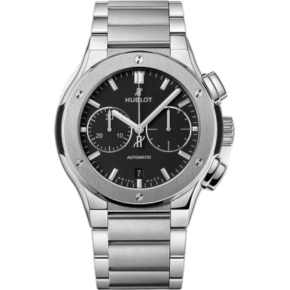 ウブロ Classic Fusion 45 Chronograph Titanium / Black / Bracelet