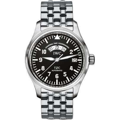 IWC Pilot's Watch UTC Stainless Steel / Black / Bracelet