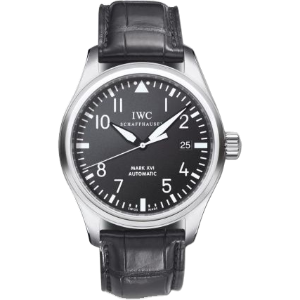 IWC Pilot's Watch Mark XVI Stainless Steel / Black / Strap