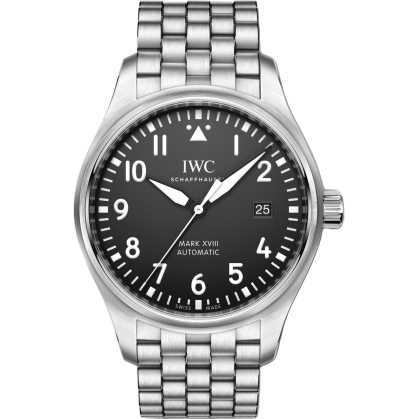 IWC Pilot's Watch Mark XVIII Stainless Steel / Black / Bracelet