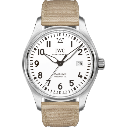 IWC Pilot's Watch Mark XVIII Silver / Canvas