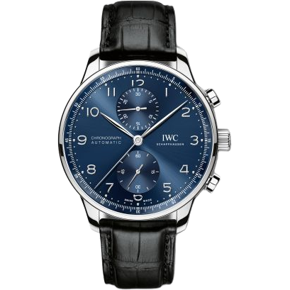 IWC Portuguese Chrono-Automatic Stainless Steel / Blue