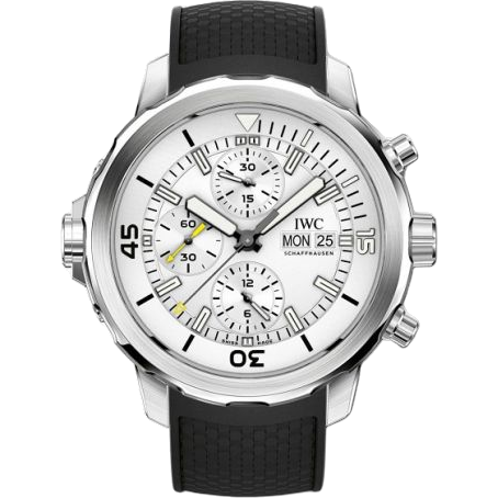 IWC Aquatimer Chronograph Stainless Steel / Silver / Rubber