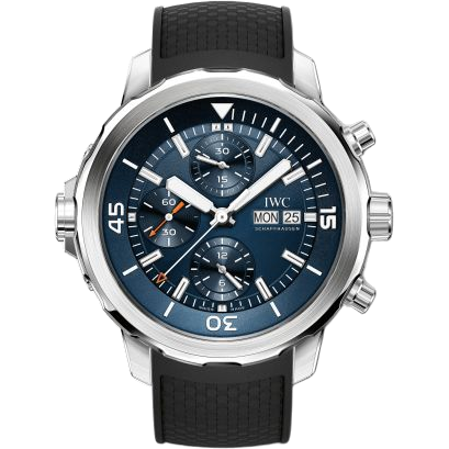 IWC Aquatimer Chronograph Stainless Steel / Blue / Rubber / Edition Expedition Jacques-Yves Cousteau 2014