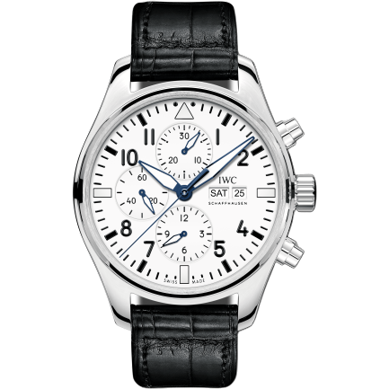 IWC Pilot's Watch Chronograph Edition 150 Years Stainless Steel / White