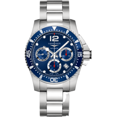 ロンジン HydroConquest 41 Automatic Chronograph Stainless Steel / Blue / Bracelet