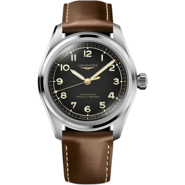 ロンジン Spirit Automatic 39 Stainless Steel / Black / Leather