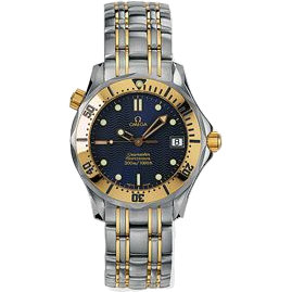 オメガ Seamaster Diver 300M Quartz 36.25 Stainless Steel / Yellow Gold / Blue / Bracelet