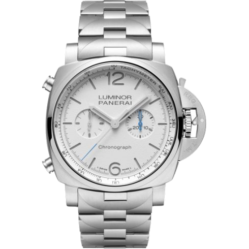 パネライ Luminor 1950 Chrono 44 Stainless Steel / White / Bracelet