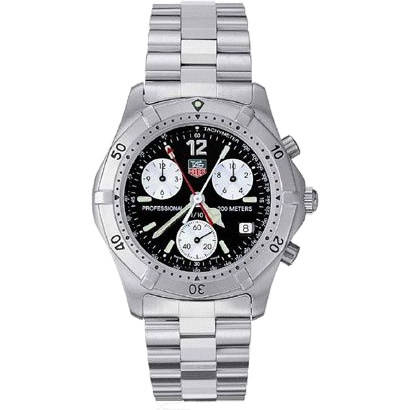 タグ・ホイヤー 2000 Chronograph Stainless Steel / Black /