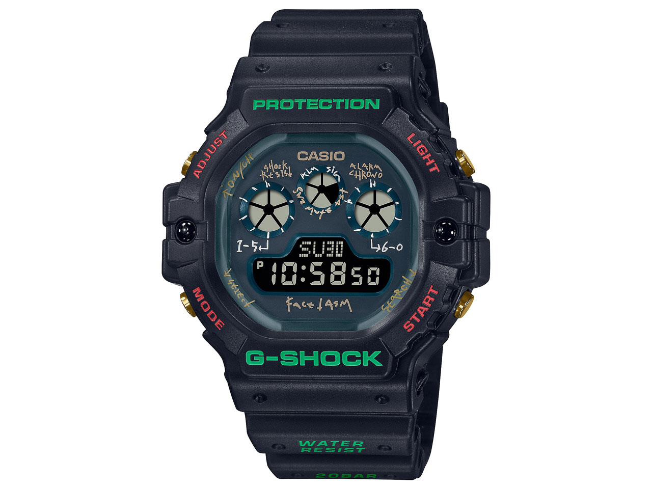 カシオ G-SHOCK FACETASM コラボレーションモデル DW-5900FA-1JR