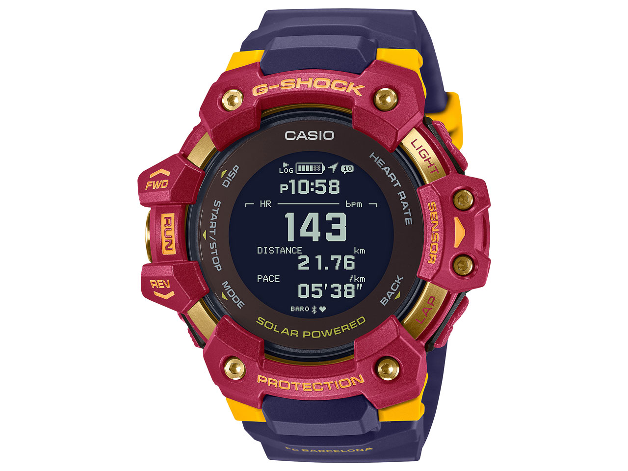 カシオ G-SHOCK ジー・スクワッド FC Barcelona Matchday コラボレーションモデル GBD-H1000BAR-4JR