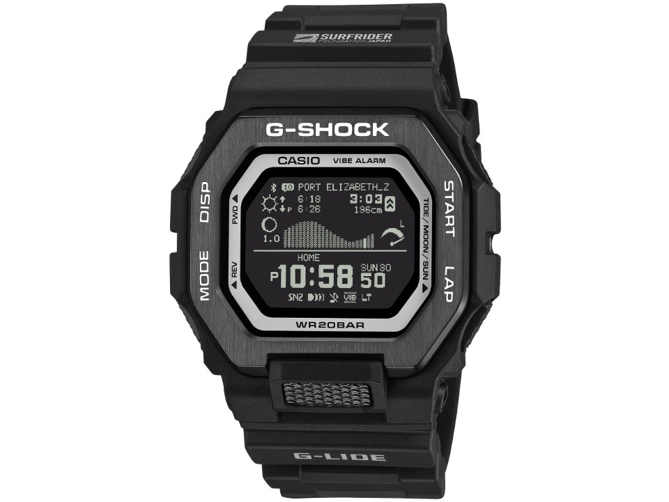 カシオ G-SHOCK G-LIDE SURFRIDER FOUNDATION JAPAN コラボレーションモデル GBX-100SFJ-1JR