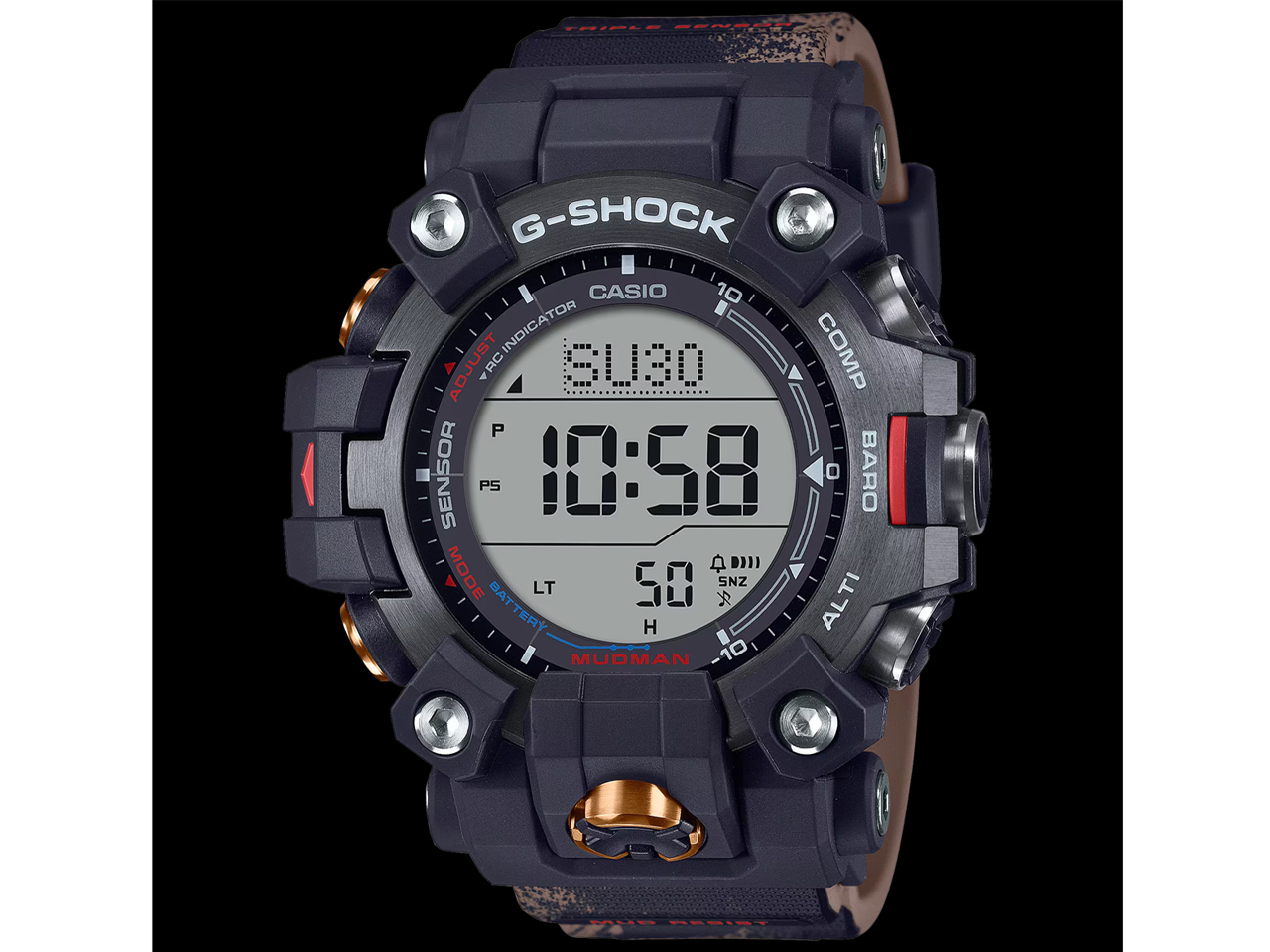 カシオ G-SHOCK マスター オブ G マッドマン TEAM LAND CRUISER TOYOTA AUTO BODY コラボレーションモデル GW-9500TLC-1JR