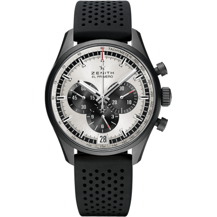 ゼニス El Primero Chronomaster 42 Aluminium / Silver / Rubber Strap